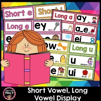 Preview of Short Vowel, Long Vowel Display