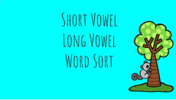 Preview of Short Vowel, Long Vowel Word Sorts (a,e,i,o,u) (Google Slides)