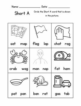Short Vowel *No Prep* Phonics Printable Packet by Unrestricted Learning