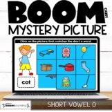 Short Vowel O Uncover the Picture Boom Cards™
