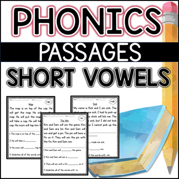 Preview of Short Vowel Phonics Passages 