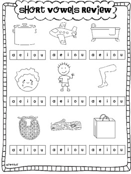 Short Vowel Practice Sheets by Tara West | Teachers Pay Teachers