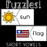 Short Vowel Puzzles- Short A Short E Short I Short O and Short U