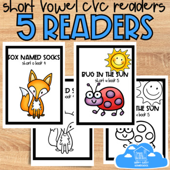 Preview of Short Vowel Readers Printable Mini Books