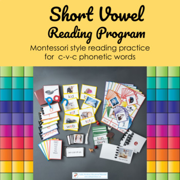 Preview of Short Vowel Reading System COMPLETE Montessori CVC Practice