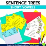 Short Vowel Sentence Trees Fluency Cards