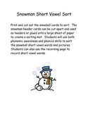 Short Vowel Snowmen