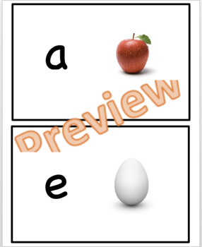 Preview of Short Vowel Song Cards