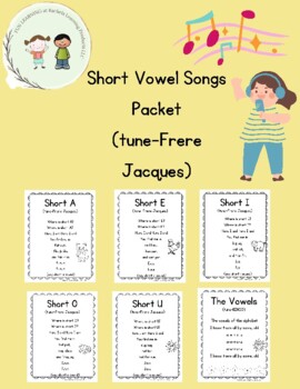 Preview of Short Vowel Song Packet