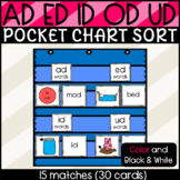 Short Vowel Sorts AD ED ID OD and UD Pocket Chart Sort