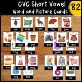 Short Vowel Sound CVC Picture Cards