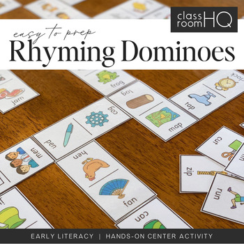 Preview of Short Vowel Sound Word Family Domino Cards