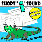 Short Vowel Sound "i" with Short Story Activity - Print, R