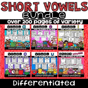 Preview of Short Vowel Sounds Worksheets Flashcards