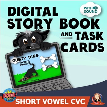 Preview of Short Vowel Story Book Phonics Practice for Distance Learning