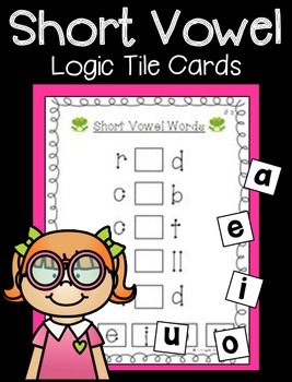 Preview of Short Vowel Logic Tile Cards