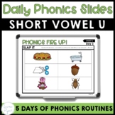 Short Vowel U Weekly Phonics Routine PowerPoint