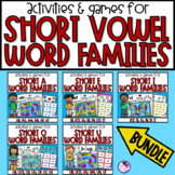 CVC Word Families | Short Vowels | BUNDLE