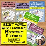 Short Vowel Word Families Mystery Pictures BUNDLE