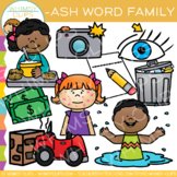 Short Vowel Word Family Clip Art  -ASH Words