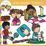 Short Vowel Word Family Clip Art - ICK Words
