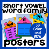 Short Vowel Word Families Posters