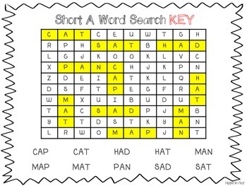 short vowel word searches by hoppin in first teachers pay teachers