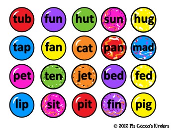 Short Vowel Word Sort - CVC Words by Ms Cocoa's Kinders | TPT