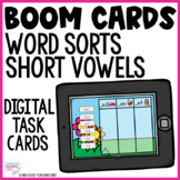 Short Vowel Word Sorts - Boom Cards Distance Learning