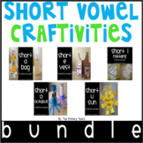 Short Vowel Word Work Craftivities - Phonics Projects BUNDLE