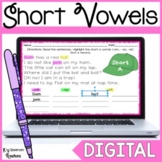 Digital Short Vowel Word Work Activity for Google Slides™