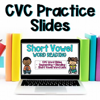 Preview of Short Vowel Sounds CVC Words Practice Digital Slides