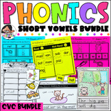 Short Vowel Worksheets and Activities Bundle - CVC Phonics