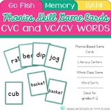 Short Vowel and VC/CV Words Cards