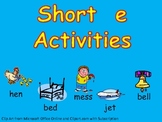 Short Vowel e Word Work- Kindergarten 1st Grade Reading & Writing