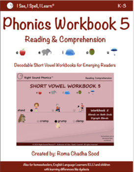 Preview of Phonics & Short Vowel eWorkbook 5 - by I See, I Spell, I Learn®