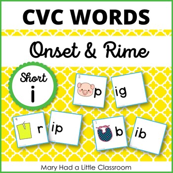 Preview of Short Vowel I - Onset and Rime - Free Activity