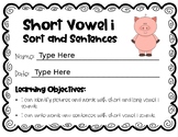 Short Vowel i: Sorts and Sentences