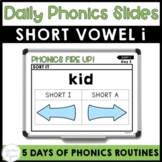 Short Vowel i Weekly Phonics Routine PowerPoint