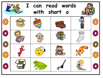 Short Vowel o Bingo Game- Kindergarten Word Work by Melissa Williams