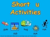 Short Vowel u Word Work- Kindergarten 1st Grade Reading & Writing
