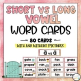 Short Vowel and Long Vowel Word Cards with Pictures | Word