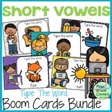 Short Vowels Boom Cards Bundle CVC Words Digital Games