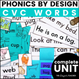Phonics By Design Short Vowels CVC Word Unit BUNDLE: Lesso