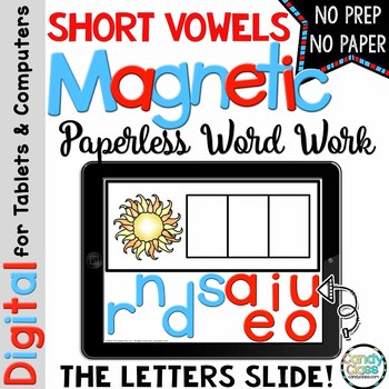 Preview of Short Vowels CVC Word Work Phonics Games Reading Activities PowerPoint Practice