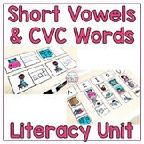 Short Vowels & CVC Words Unit {Special ed & Autism Resource}