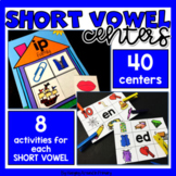 Short Vowel Centers - Short Vowel Worksheets