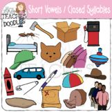 Short Vowels | Closed Syllables | Clipart