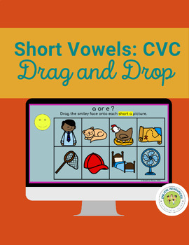 Preview of Short Vowel/CVC Words: Drag and Drop