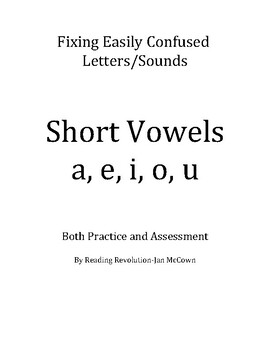 Preview of Short Vowels-Fixing Easily Confused Letters